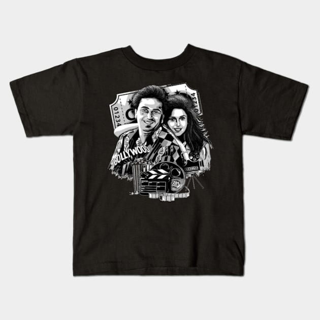 Rishi Kapoor Kids T-Shirt by SAN ART STUDIO 